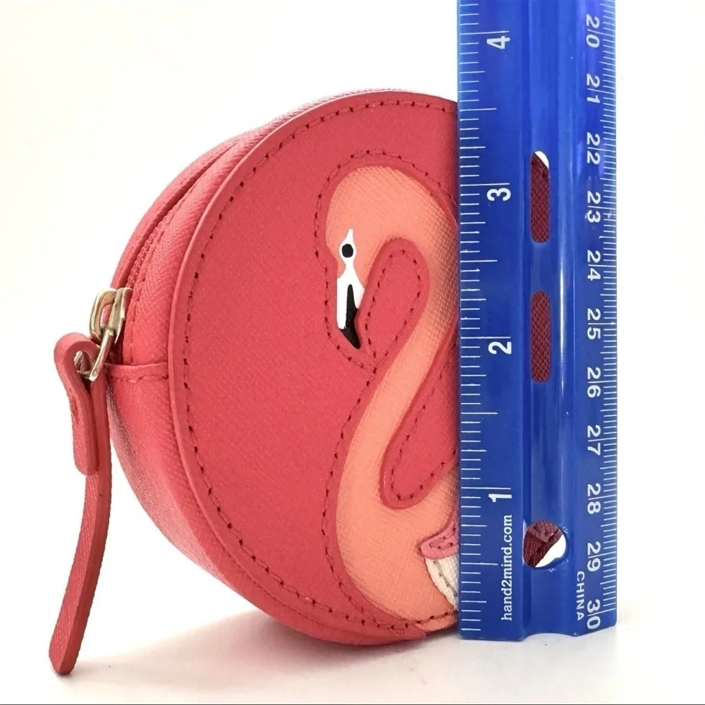 Kate Spade New York Take A Walk On The Wild Side Flamingo Coin Bag Purse Pouch